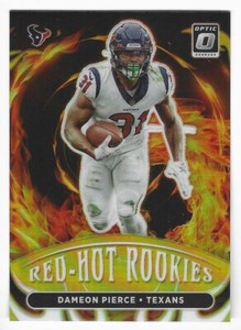 2022 Donruss Optic DAMEON PIERCE Gold Prizm Red Hot Rookies RC /10 SSP TEXANS