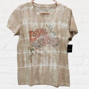 Camiseta para mujer Lucky Brand "Love Rising" talla pequeña nueva con etiquetas - Imagen 1 de 2