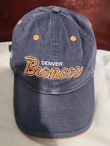 NFL Denver Broncos Onfield Reebok Cap Distress Adjustable Strap Snap One Size - Picture 1 of 5