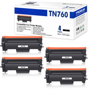 4PK TN730 TN760 Toner kompatybilny z Brother HL-L2350DW HL-L2370DW MFC-L2710DW - Zdjęcie 1 z 7