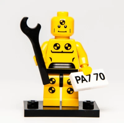 Lego CMF Series 1 Minifigure - Demolition Crash Test Dummy 8683 (col01-8) - Image 1 of 4
