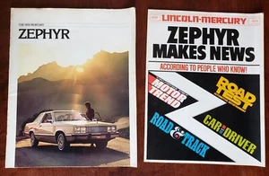 Vtg 1978 Mercury Zeyphr Car Advertising Brochures - Picture 1 of 6