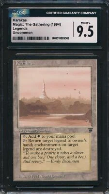Legends Karakas CGC 9.5 Graded Magic MTG (9009) -magicgraders- - Image 1 of 3