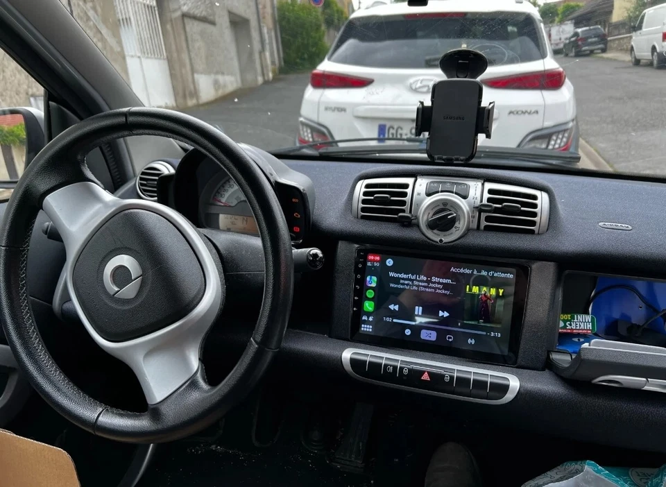 Autoradio Android 9" Smart Fortwo Forfour 451 2005-2015 CarPlay GPS WiFi Bluetoo - Immagine 1 di 4