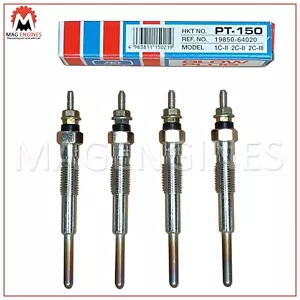 19850-64020 JUEGO DE BUJÍAS INCANDESCENTES PARA CALENTADOR TOYOTA 1C 2C Y 2C-T PARA CAMRY COROLLA CARINA - Imagen 1 de 3