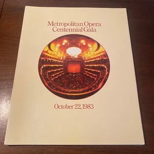 Metropolitan Opera Centennial Gala Program 1983 Luciano Pavarotti, Marilyn Horne - Picture 1 of 7