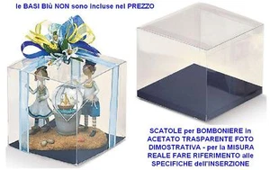 Set of 20 Transparent Favor Boxes 8x8x6H 94029 - Picture 1 of 1