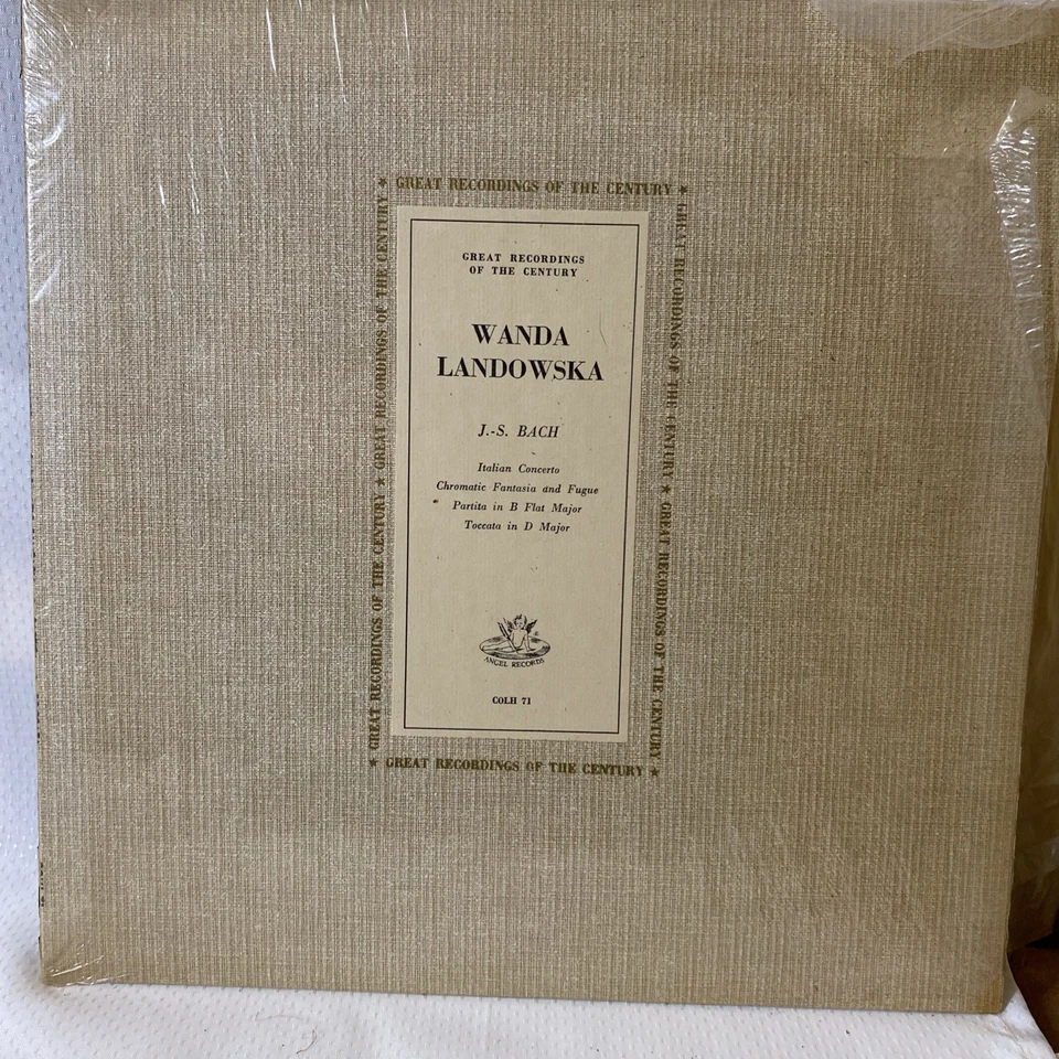 Wanda Landowska  J.S. Bach Italian Concerto Angel, COLH 71  Original Packaging - Image 1 of 4