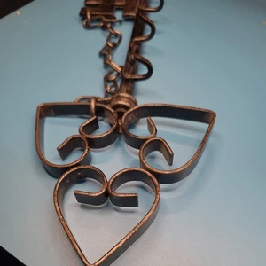 Large  Key Key chain Wall Hanging chain  Key 4 Hooks Vintage Home Decor.  - Picture 1 of 6