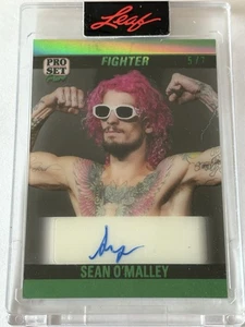 2023 Leaf Pro Set Sean O’Malley UFC Auto SSP /7 Green - Bild 1 von 2
