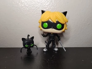 Funko Pop! Animation: Miraculous Lady Bug - Cat Noir With Cat Plagg #360 - LOOSE - Picture 1 of 10