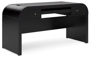 Rowanbeck Contemporary 2-Drawer 60" Home Office Desk with Pull-Out Keyboard T... - Picture 1 of 9