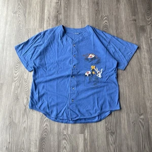Camisa de béisbol vintage 1996 Looney Tunes Grunge Taz Bugs Lucas Warner Bros XL - Imagen 1 de 7
