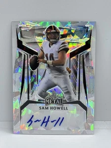 2023 Leaf Metal Sam Howell #BA-SH1 White Ice Auto /7 Washington Commanders - Picture 1 of 2