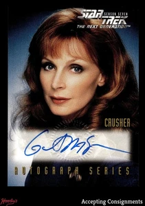 1994-99 SkyBox Star Trek The Next Generation Gates McFadden as Crusher AUTO - Picture 1 of 2