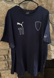 Camisa Puma Indy Eleven Para Hombre 4XL Azul Marino Manga Corta Fútbol EXCELENTE Estado - Imagen 1 de 3