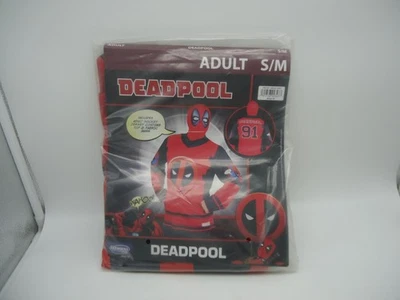 Deadpool Men's Halloween Costume Hockey Jersey Top & Mask Adult S/M - Image 1 of 2