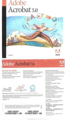 Adobe Acrobat 5.0 – Vintage 1998 Installation CD for Windows - Image 1 of 2