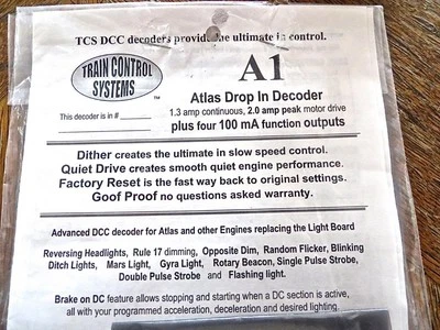 TCS A1 Atlas Drop In Decoder - Image 1 of 2