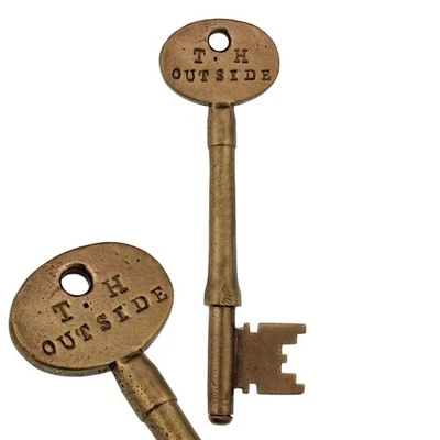 Llave vintage - Llave de latón para barcos estampada TH EXTERIOR 31/8" - Hobbs - ref.k47 Foto 1 de 4