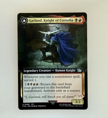 MTG: Garland, Knight of Cornelia (Extended Art) Final Fantasy Regular NM - Image 1 of 3
