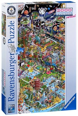 NUEVO Rompecabezas Ravensburger 2000 Piezas Panorama Guinness Récords Mundiales Foto 1 de 2