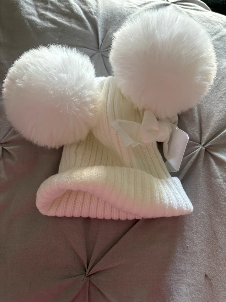 Lindo sombrero de bebé con decoración de lazo, accesorios suaves y cómodos para bebés  Foto 1 de 3