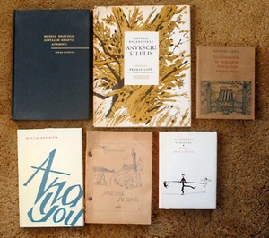 6 LITHUANIAN LITHUANIA books POETRY ART POEMS - Picture 1 of 2