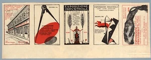 FE0292 - Erinnofili: Bologna 1926 Espos. Industr. - Serie completa in blocco ND - Foto 1 di 1