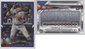2018 Bowman Chrome Purple Refractor /250 Garrett Cooper #54 Rookie RC