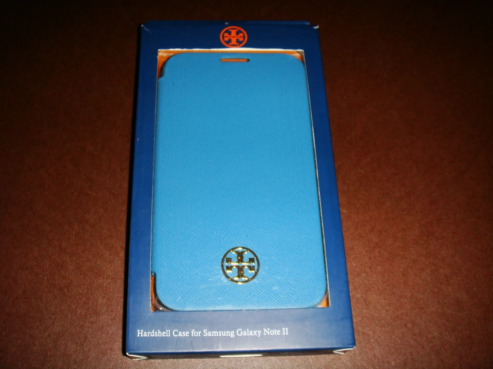 NUEVO EN CAJA ANGUILA ELÉCTRICA TORY BURCH SAFFIANO SAMSUNG Galaxy Note 2 carcasa rígida $60 Foto 1 de 2