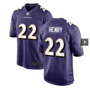 Maglia nuova uomo XXXLarge Derrick Henry Baltimore Ravens #22 ricamo - Foto 1 di 1
