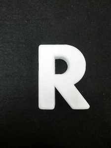 LETTERE LETTERA ALFABETO ALFABETI CIFRA CIFRE POLISTIROLO DA DECORARE "R" - Picture 1 of 1