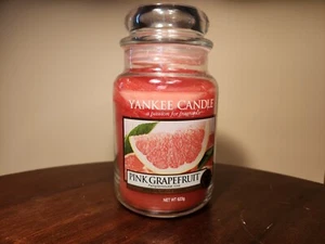 SEE LISTING Yankee Candle Pink Grapefruit 22 oz. Large Jar New Damaged Retired - Picture 1 of 8