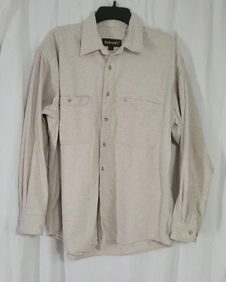 Timberland Weathergear  Tan Long Sleeve Button Up Shirt Men's Size L - Image 1 of 4