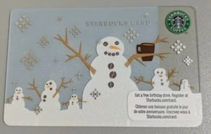 Starbucks Canada 2010 Christmas Snowman, New, No Cash Value Eng/Frn - 6063 - Picture 1 of 1