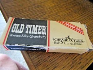 ~Schrade Vintage  Old Timer 330T Jack Knife 2 Blade Pocket Knife~NOS~~Paper Work - Picture 1 of 6