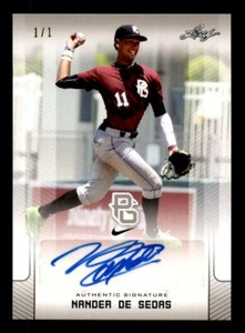 2017 Leaf Perfect Game Nander De Sedas FS Seminoles Auto #1/1 (ref 20217)