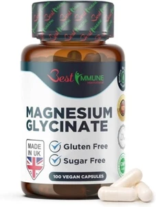 Magnesio Glicinato 500Mg Prodotto Naturale Di Qualità Premium Proporzioni Perfet - Foto 1 di 8