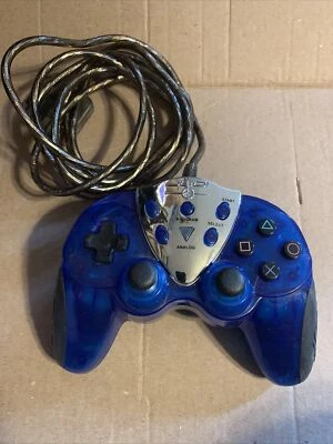 Intec PlayStation 2 Star Wars Sith & Jedi Controller Blue Tested Working  - Image 1 of 4