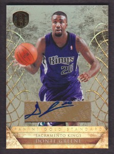 2010-11 Panini Gold Standard Basketball Signatures #143 Donte Greene 50/99 Auto