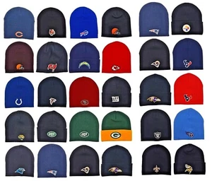 Teams Apparel Basic Knit Beanie and Cuffed Cap Hat Pick Your team 120622 - Picture 1 of 28
