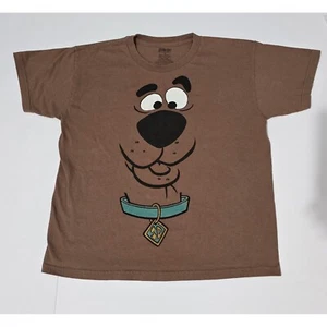 Scooby-Doo Graphic Tee Cartoon Dog Brown T-Shirt Kids Size 8 - Picture 1 of 4