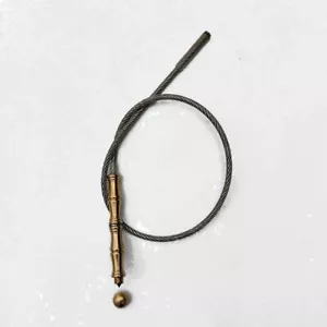 Látigo de latón de 75 cm con mango de alambre de acero látigo de 1 pieza herramienta EDC para exteriores - Imagen 1 de 5