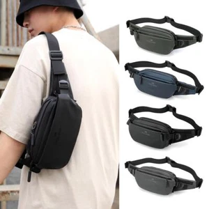 Men's waist bag fashion casual chest bag outdoor waterproof messenger bag Hot T8 - Picture 1 of 26