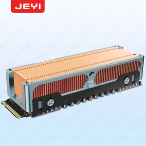 JEYI M.2 SSD Kühlkörper, Kupferflossen mit Aluminiumrahmen passiver NVMe NGFF Kühler - Bild 1 von 6