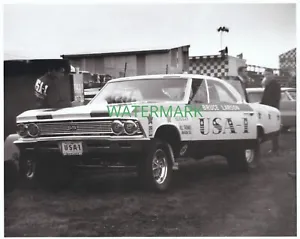 Vintage Drag Racing-Bruce Larson's USA-1 1966 A/FX Chevelle-Connecticut Dragway - Picture 1 of 1