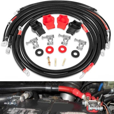 Battery Cables Kit for 2003-2007 Dodge RAM Gen-3 5.9L 24-Valve Cummins Diesel - Image 1 of 4