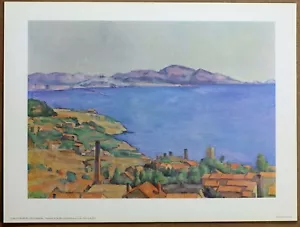 Paul Cezanne Gulf of Marseille Rare Vintage Original 1960 Ltd Ed. Lithograph - Picture 1 of 1