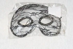 Maske Gesichtsmaske Augenmaske Karneval Party Ball schwarz weiss /silber elegant - Bild 1 von 1